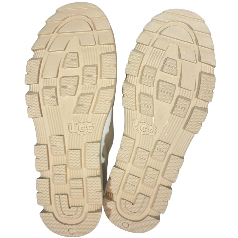 ⚡️SOLD⚡️Ugg The Lug Boots Leather Canvas Combat Waterproof Bright White - Picture 4 of 16